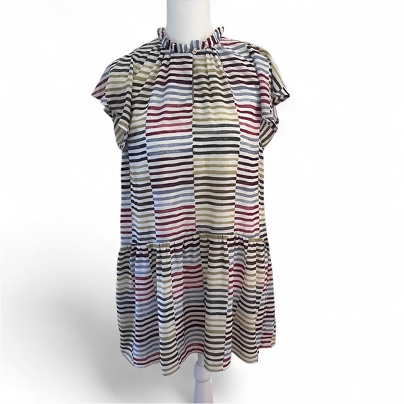 LOFT Ruffled High Neck Dress - Picture 1 of 5